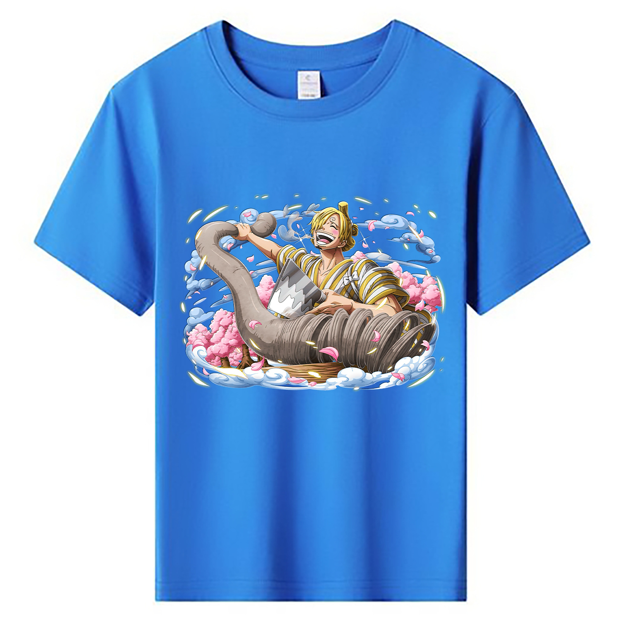 （画像用） ワンピース サンジ ONE PIECE Sanji 綿100％キッズTシャツ（フロントプリント）